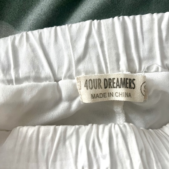 Cropped lace pants in white, NWOT - Picture 4 of 4